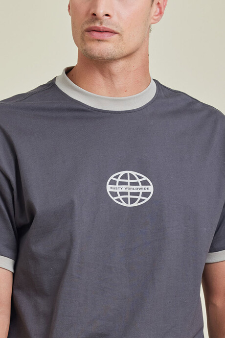 T-SHIRT RUNEL RUSTY Gris Oscuro