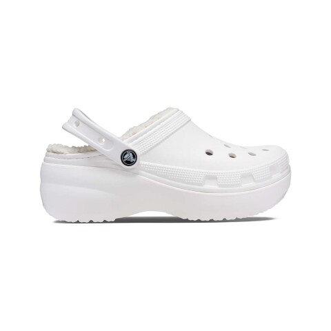 Platform Lined Clog W - Mujer White