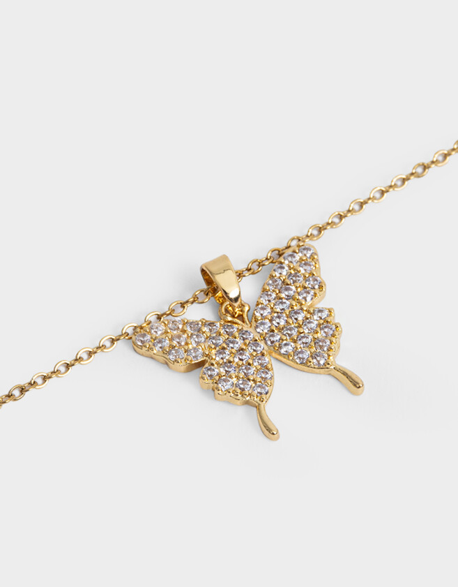 Cadena Corta con Dije Acero quirúrgico Collar Corto De Acero Quirurgico Con Dije - Dorado