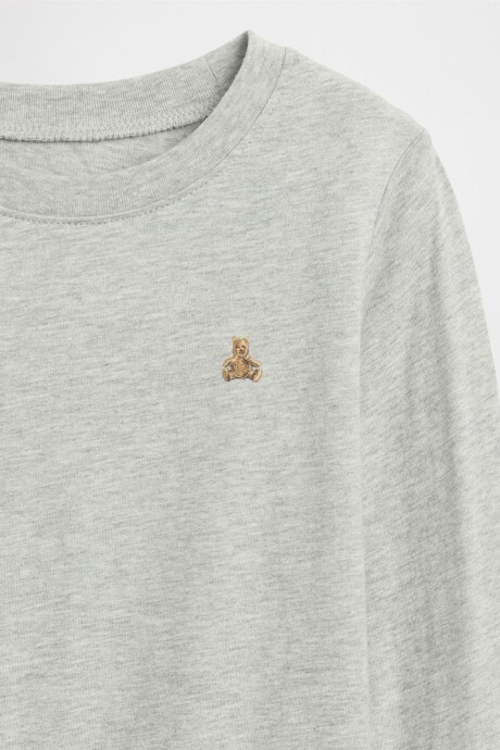 Remera Gràfico Toddler Niño Light Heather Grey