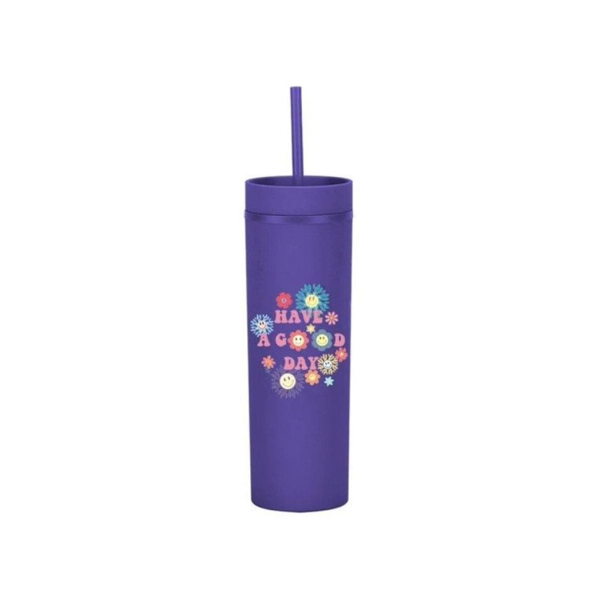 Vaso con sorbito - Violeta 