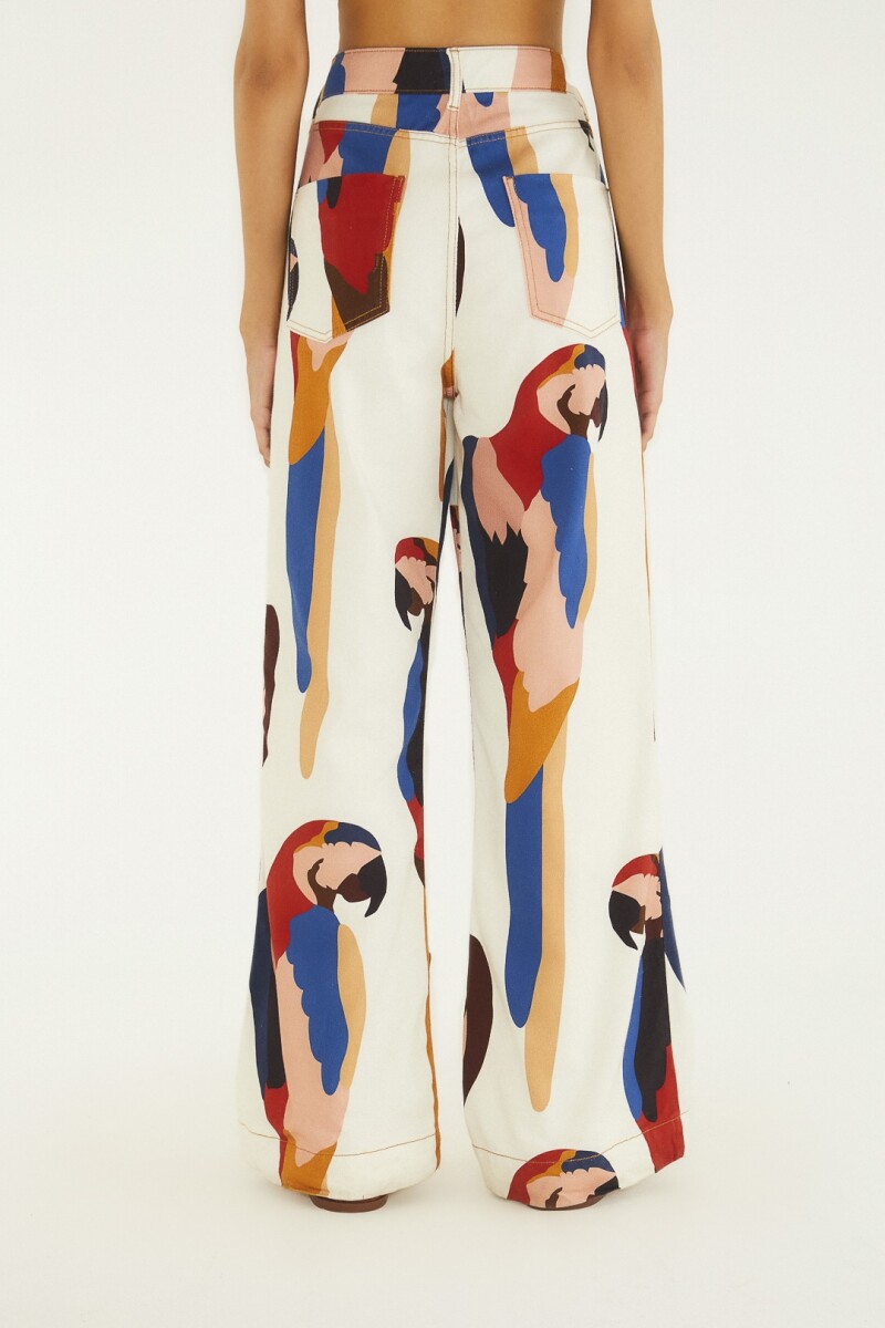 PANTALON ANCHO Multicolor