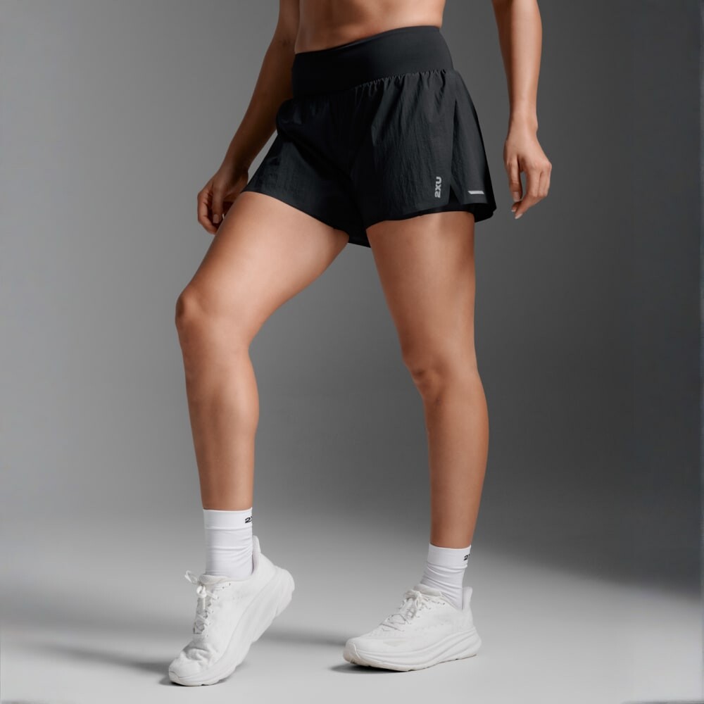 Short Running Aero Hi-Rise2-in-1 3InchShort Mujer Black/silver Reflective