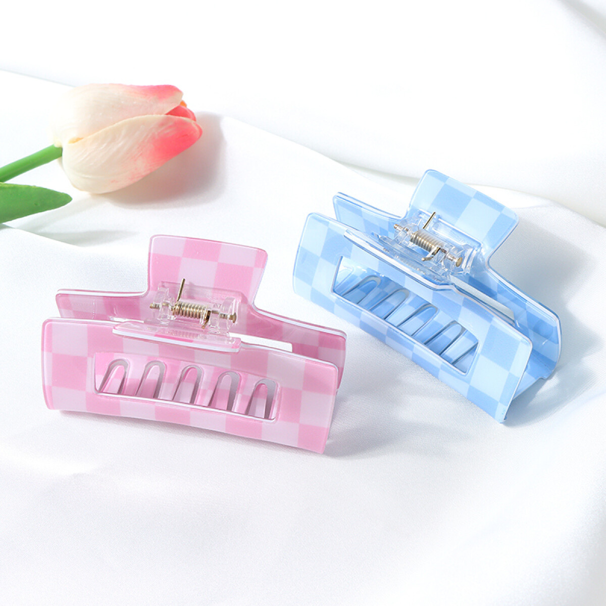 Pinza Para El Cabello - Cuadros 