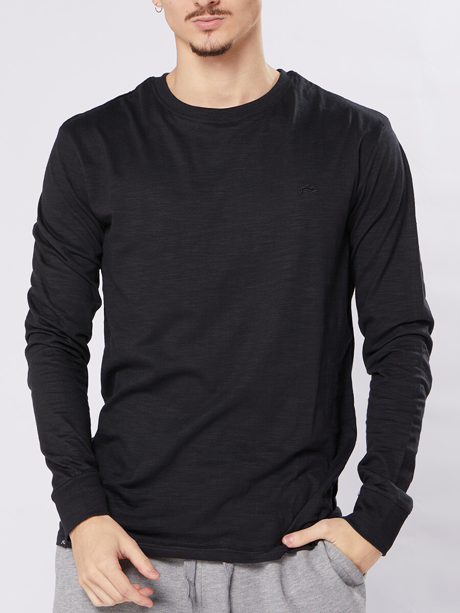 T-SHIRT ML MARKW22 RUSTY - Negro 