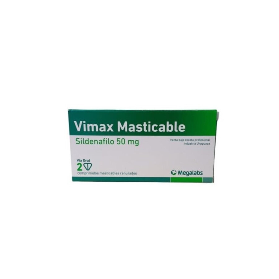 Vimax 50 mg x 2 Comprimidos Masticables Vimax 50 mg x 2 Comprimidos Masticables