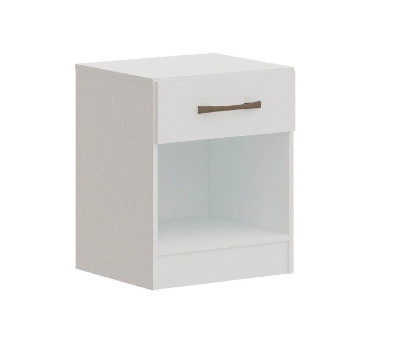 Mesa De Luz Solution 1 Cajon Blanco 