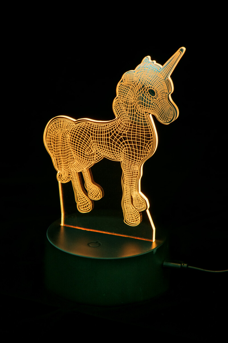 Veladora LED Unicornio