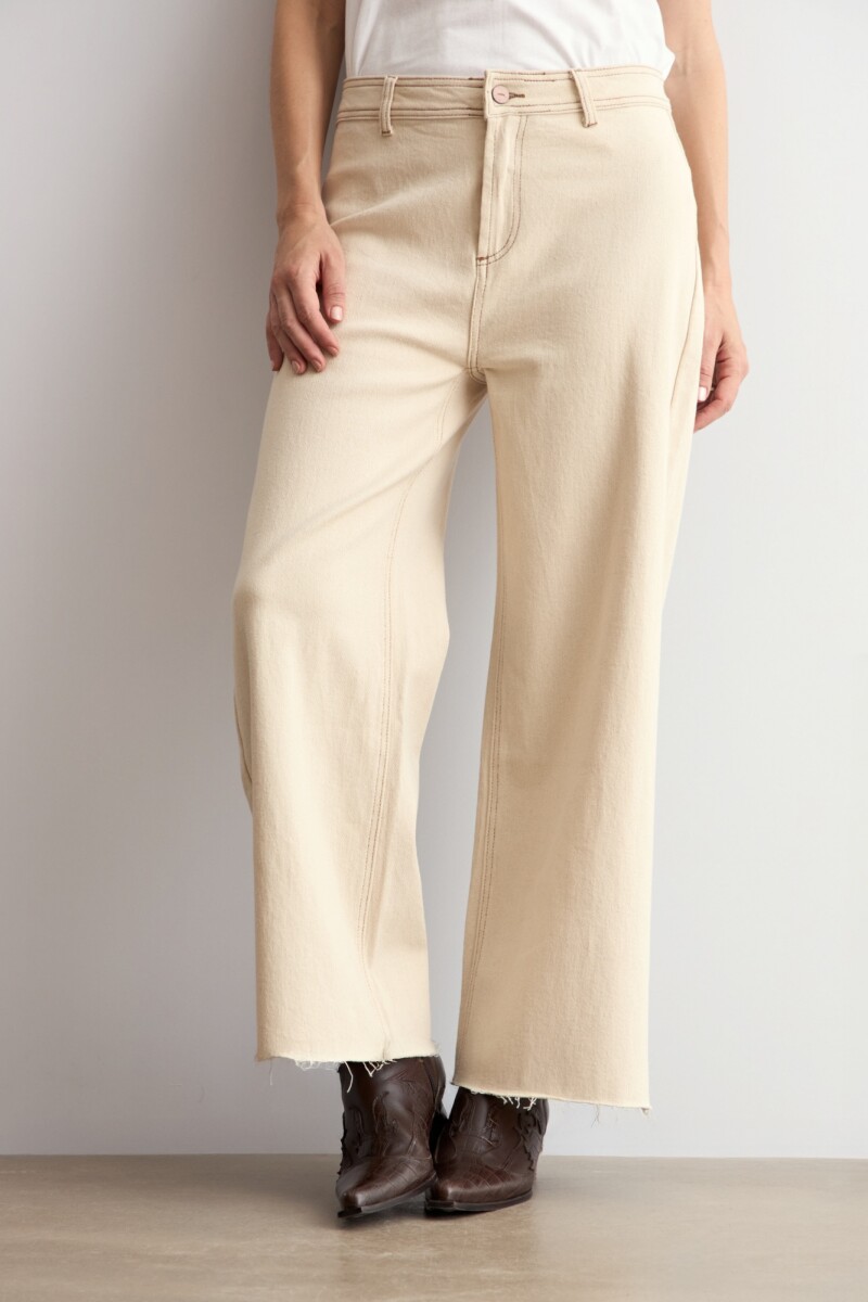 Jean culotte Paulina beige