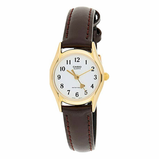 Reloj Casio Clásico Cuero Marrón 0