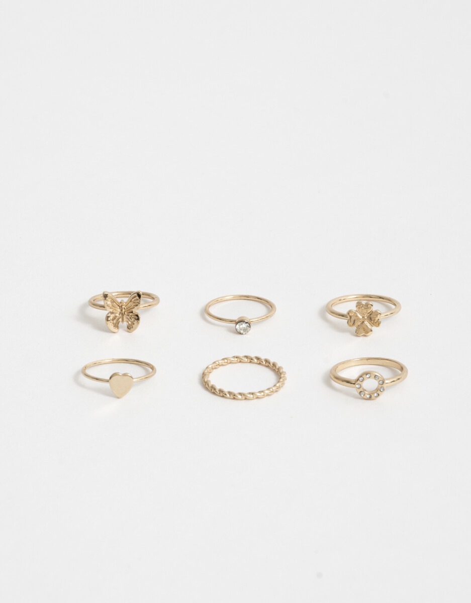 Sets De Anillos Son Strass Crystal 