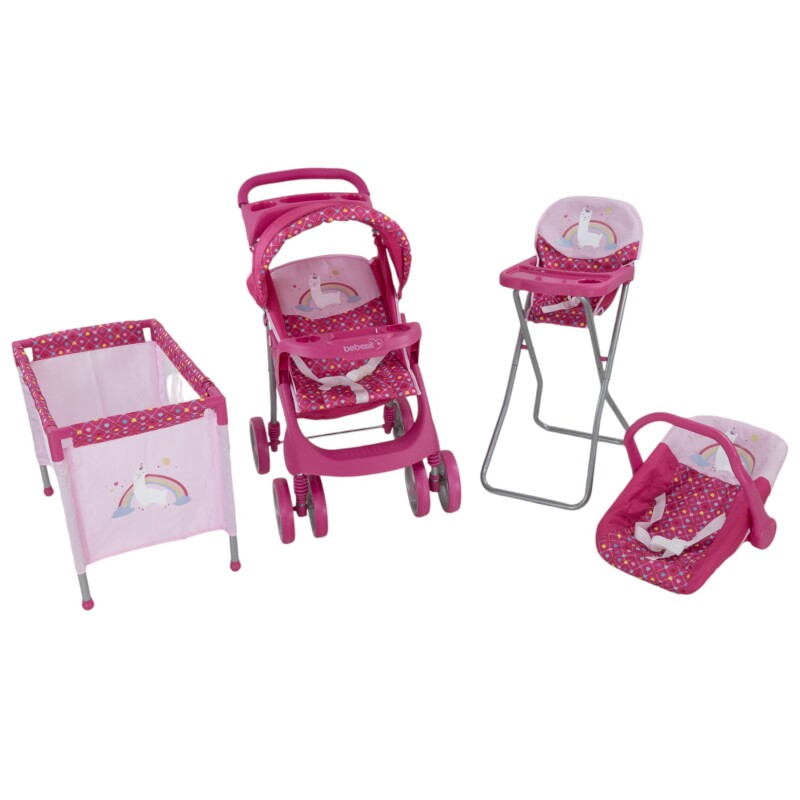 Coche de Muñeca set 4 piezas - LLAMA Coche de Muñeca set 4 piezas - LLAMA