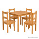 JUEGO DE COMEDOR APA 4 SILLAS NOGUEIRA CASTAÑO JUEGO DE COMEDOR APA 4 SILLAS NOGUEIRA CASTAÑO