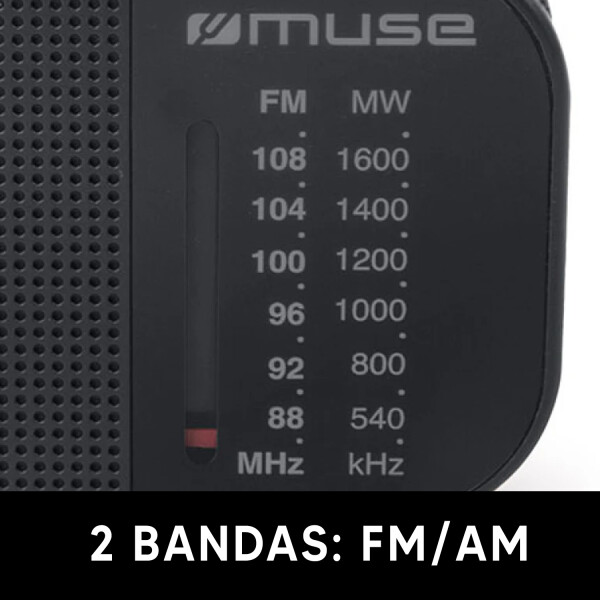 Radio Portátil Muse M025r Am/fm RADIO PORTATIL MUSE M025R AM/FM
