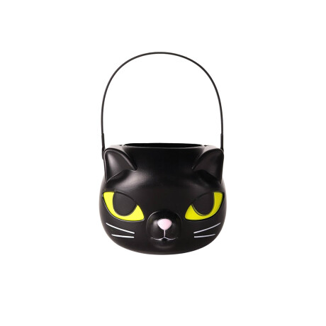 Caramelera balde gato negro Halloween Negro
