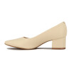 Vizzano Zapato Dama Clásico P/fina T/ Cuadrado Bajo Beige