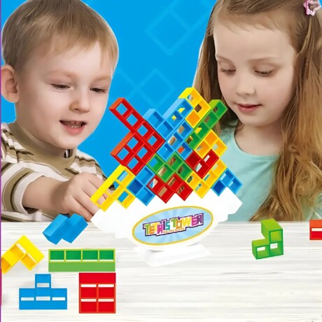 Juego Didáctico Torre Tetris Equilibrio 32 Piezas 001