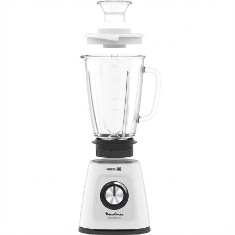 Licuadora Moulinex Blendforce, Jarra Vidrio + Vaso, 800w, Color blanco. Licuadora Moulinex Blendforce, Jarra Vidrio + Vaso, 800w, Color blanco.