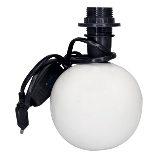 Lampara Portatil Cerámica Mesa Escritorio Luz Calidad Color Variante Blanco