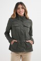 Chaqueta liviana con bolsillos NEGRO