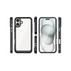 Protector para iPhone 16 bordes color negro Protector Para Iphone 16 Bordes Color Negro