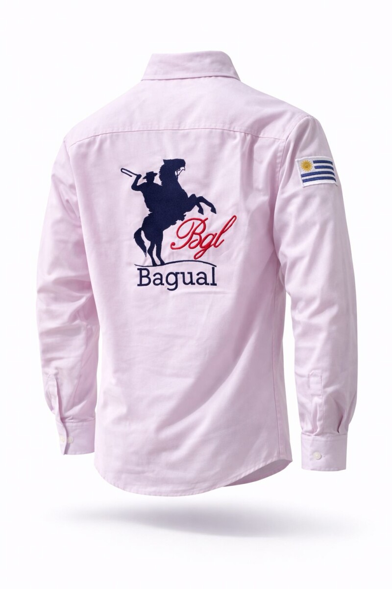 Camisa Criolla Caballero - Bagual Rosa 