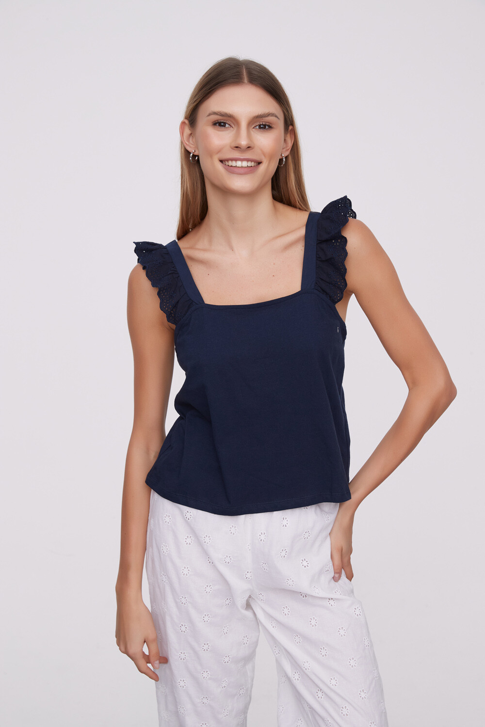 Musculosa Yumna Azul Marino