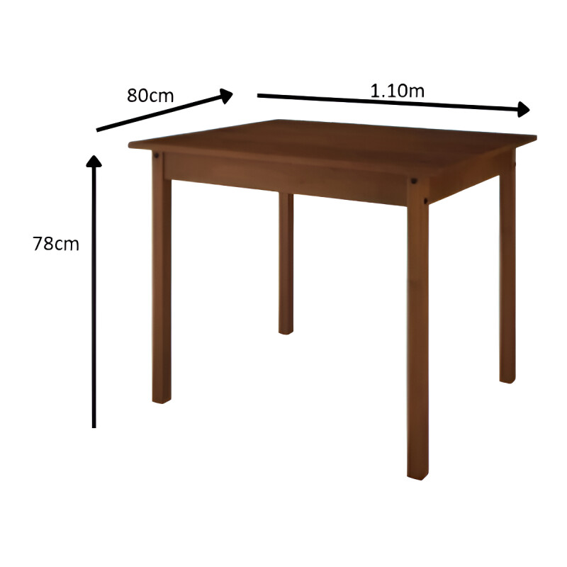 JUEGO DE COMEDOR LINDA 4 SILLAS LUSTRE CERA 100% PINO Juego De Comedor Linda 4 Sillas Lustre Cera 100% Pino