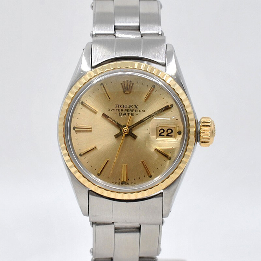 Rolex Date Dama 6517 Año 1967 Acero Y Oro. Malla Acero Rolex Date Dama 6517 Año 1967 Acero Y Oro. Malla Acero