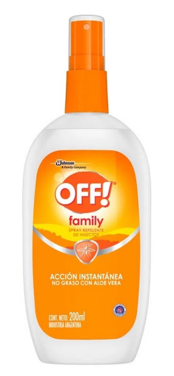 REPELENTE OFF FAMILY SPRAY 200 ML 