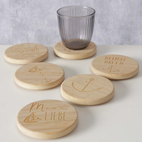 POSAVASOS SAILOR BAMBU NATURAL-BEIGE 2055381