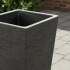 Maceta Plástico Piramidal 48 Taka Gris Grafito