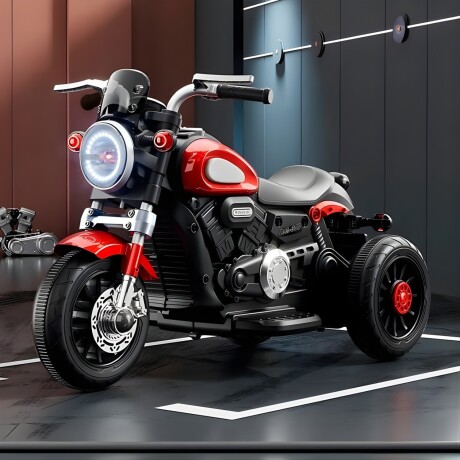 Moto Triciclo a Batería Lumax Infantil con Luces y Sonidos Rojo