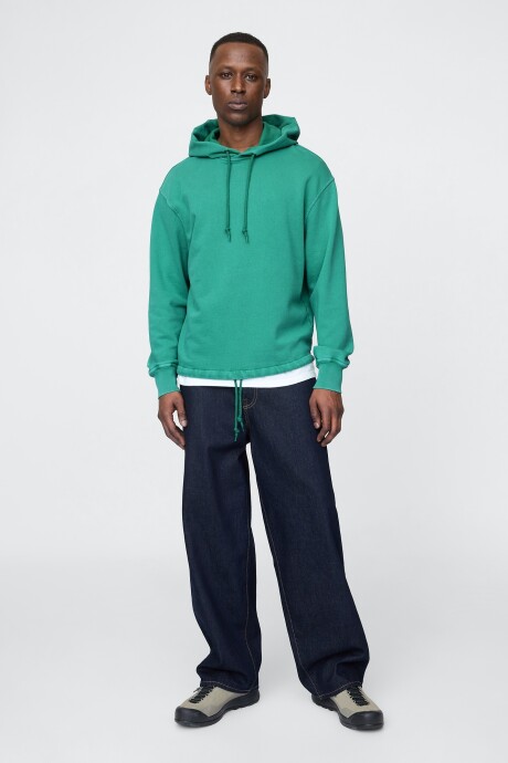 Buzo Canguro Logo Gap Poncho Hombre Irish Clover