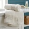 Juego De Toallas Baño Y Rostro Valencia 70x130 50x70 Cm Off white