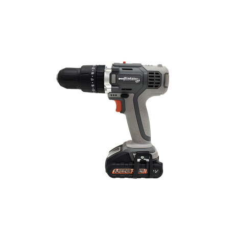 Taladro Percutor Gladiator Pro 1 Bateria 13 mm Negro/Gris