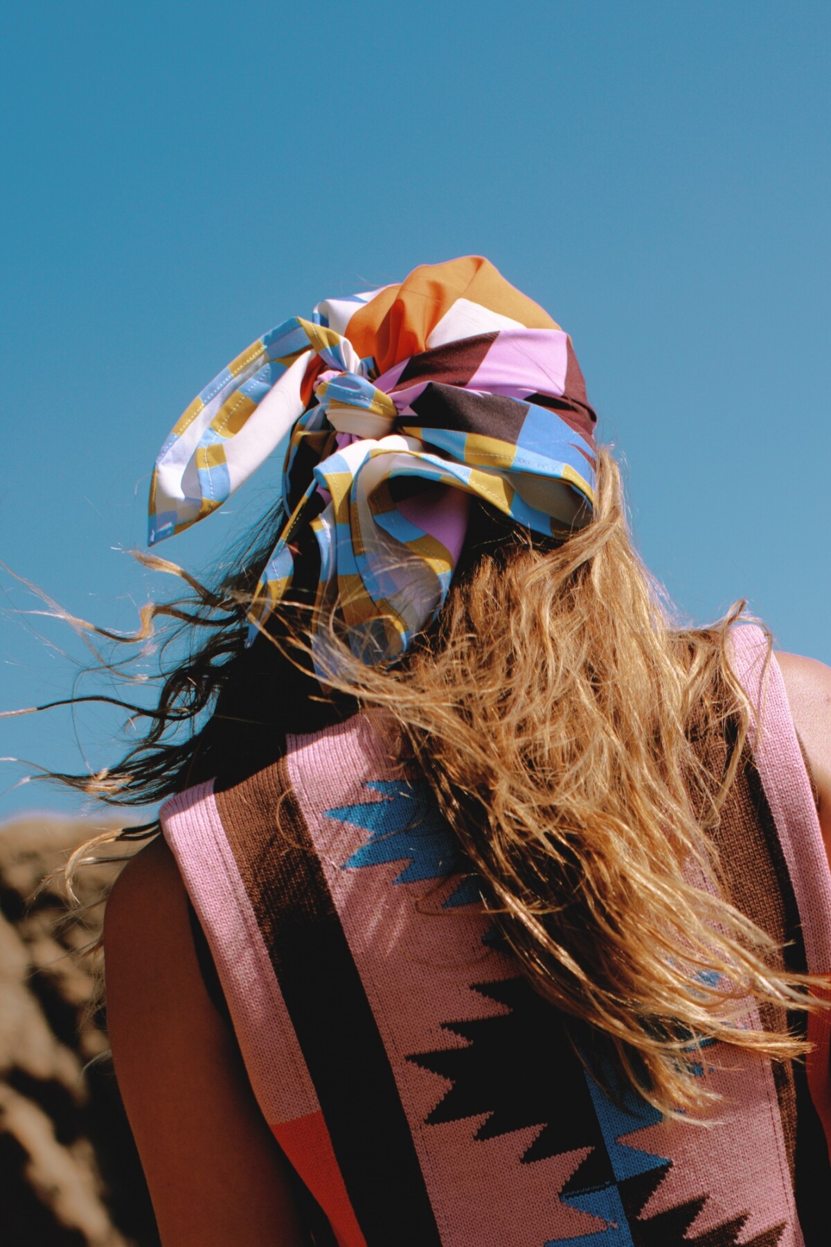 Bandana Navajo Naranja / Rosa