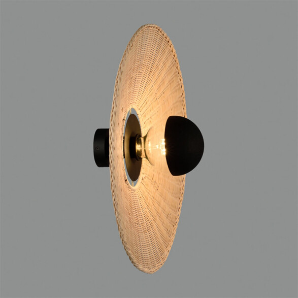 Aplique E27 agregar pantalla ratán BA0250 ó BA0256 BA0250