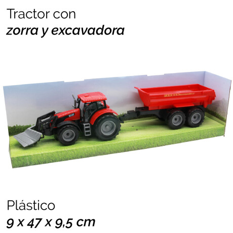 Tractor C/zorra Y Excavadora Caja 6685 Unica
