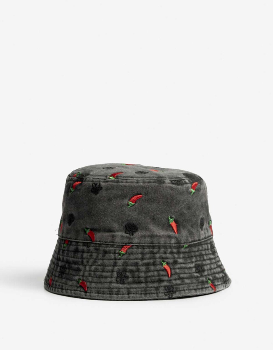 Sombrero Piluso Bordado - Combinacion Multicolor 