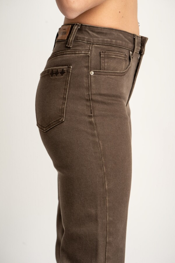 Jean Flare Marron Marron