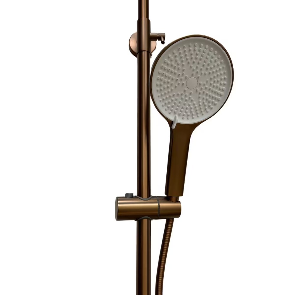 Barral de ducha Monocomando Exterior con transferencia Elar Bronce cepillado Barral De Ducha Monocomando Exterior Con Transferencia Elar Bronce Cepillado