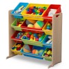 Organizador de 12 contenedores de plástico multicolor Organizador de 12 contenedores de plástico multicolor