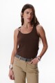 MUSCULOSA METAL MARRON