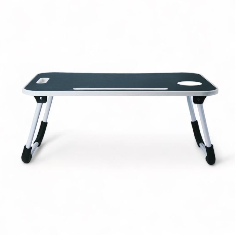 Mesa Laptop Cama Con Posa Vaso Negro