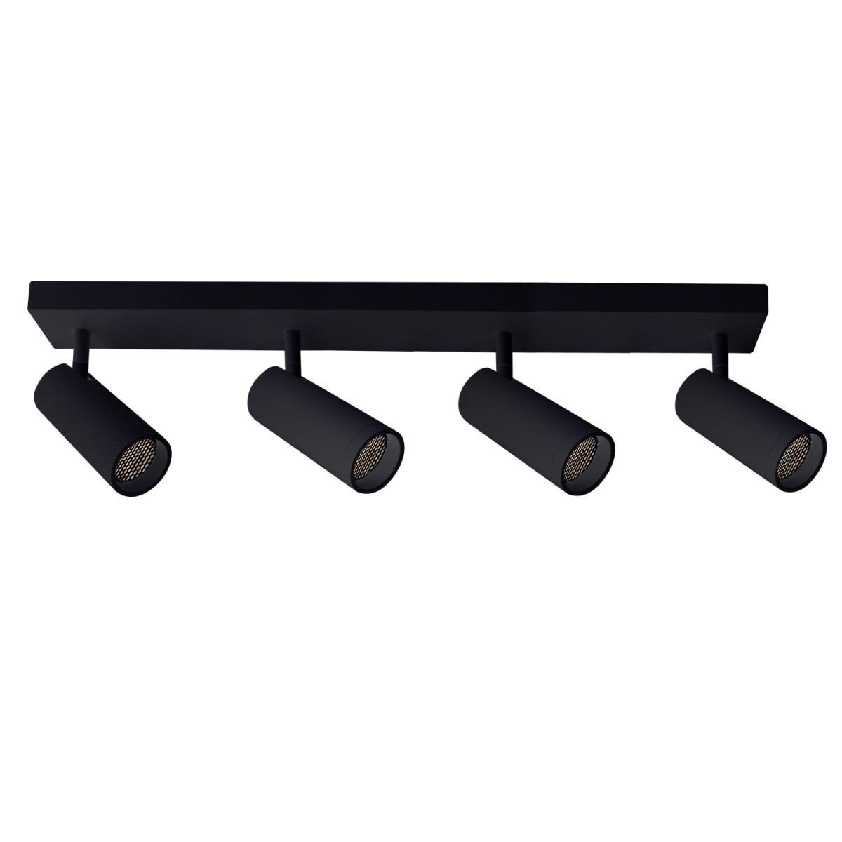 Luminaria de Adosar Long Leticia Cuadruple Orientable Negra 