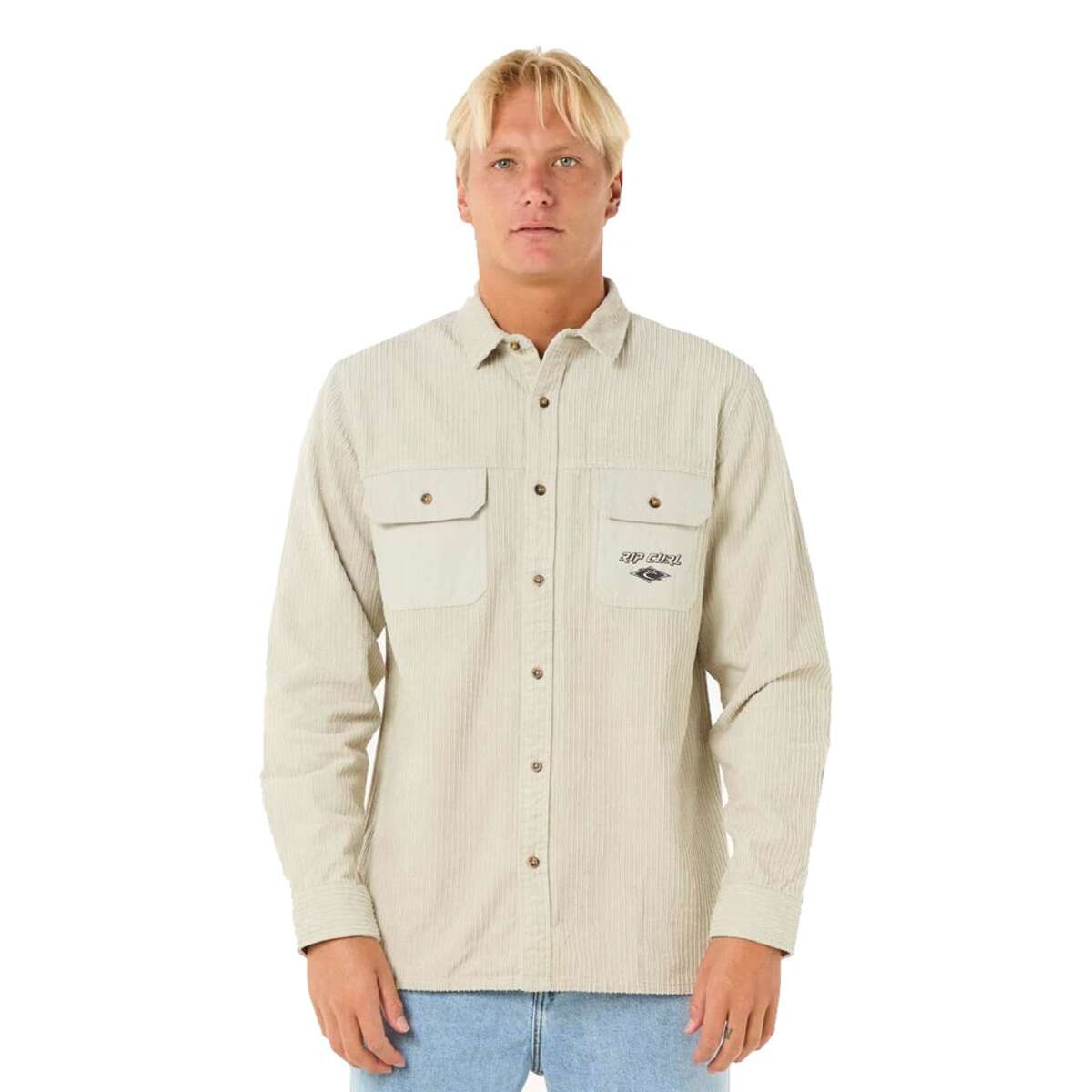 Camisa Rip Curl Raw Energy Cord - Beige 