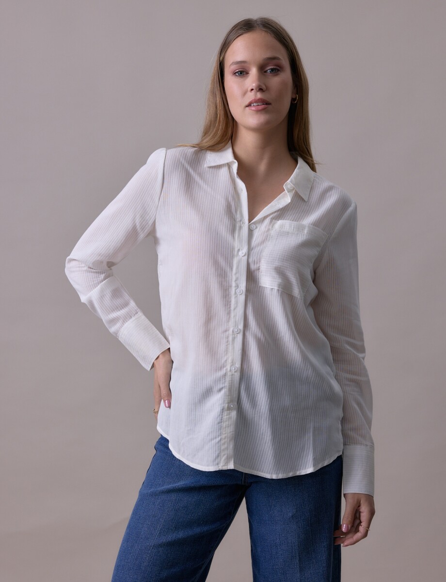 Camisa Lineas - Crudo 