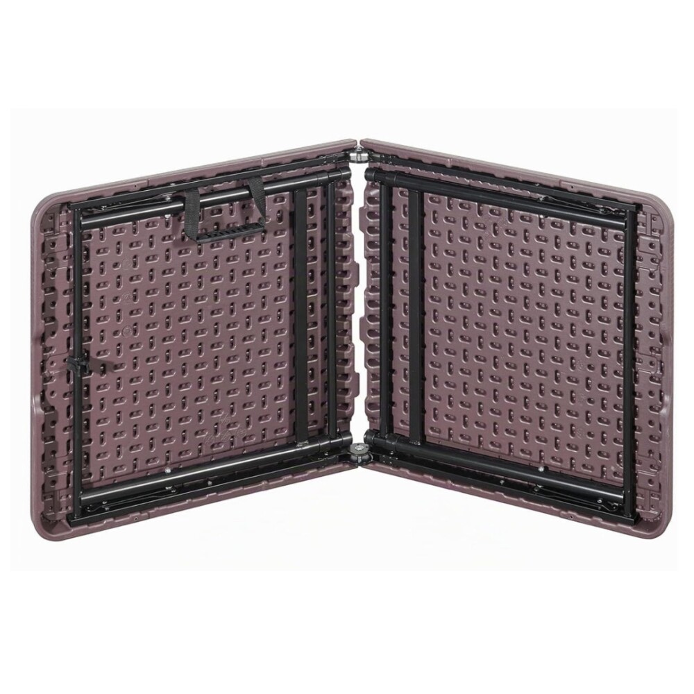 Mesa Plegable altura ajustable 120 cm Marrón Mesa Plegable altura ajustable 120 cm Marrón