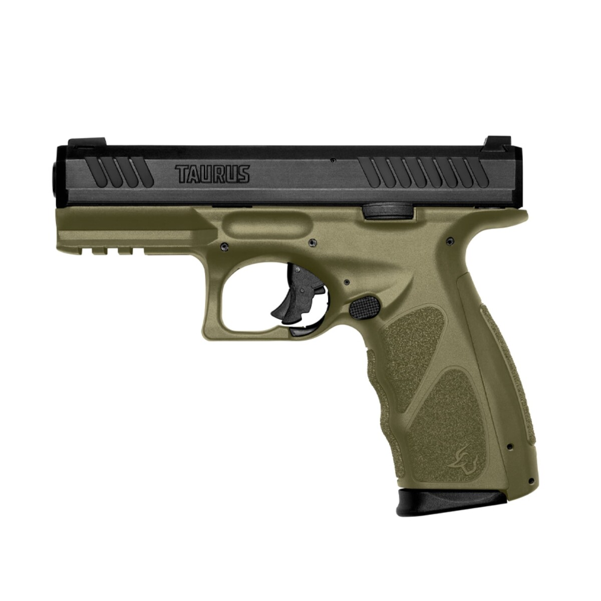 PISTOLA TAURUS CAL 9MM MOD TS9 17T VERDE/PAVONADO 3X17C 